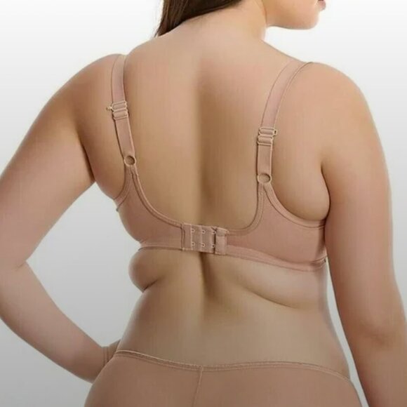 Elomi Matilda Cafe Au Lait Full Figure Underwire Plunge UK 38G US38I - Picture 6 of 10